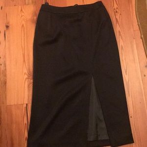 Talbots Long black skirt